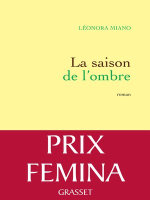 cover image of La saison de l'ombre
